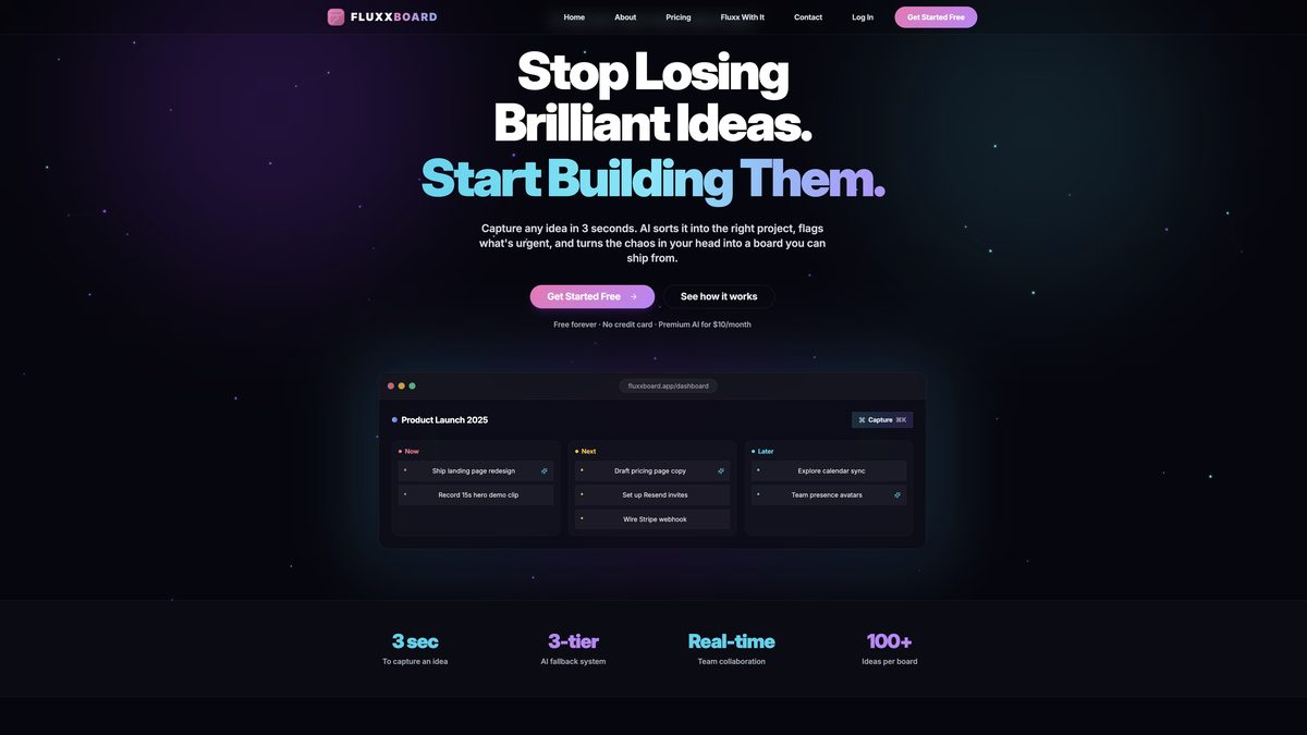 FluxxBoard — AI ops and CRM interface