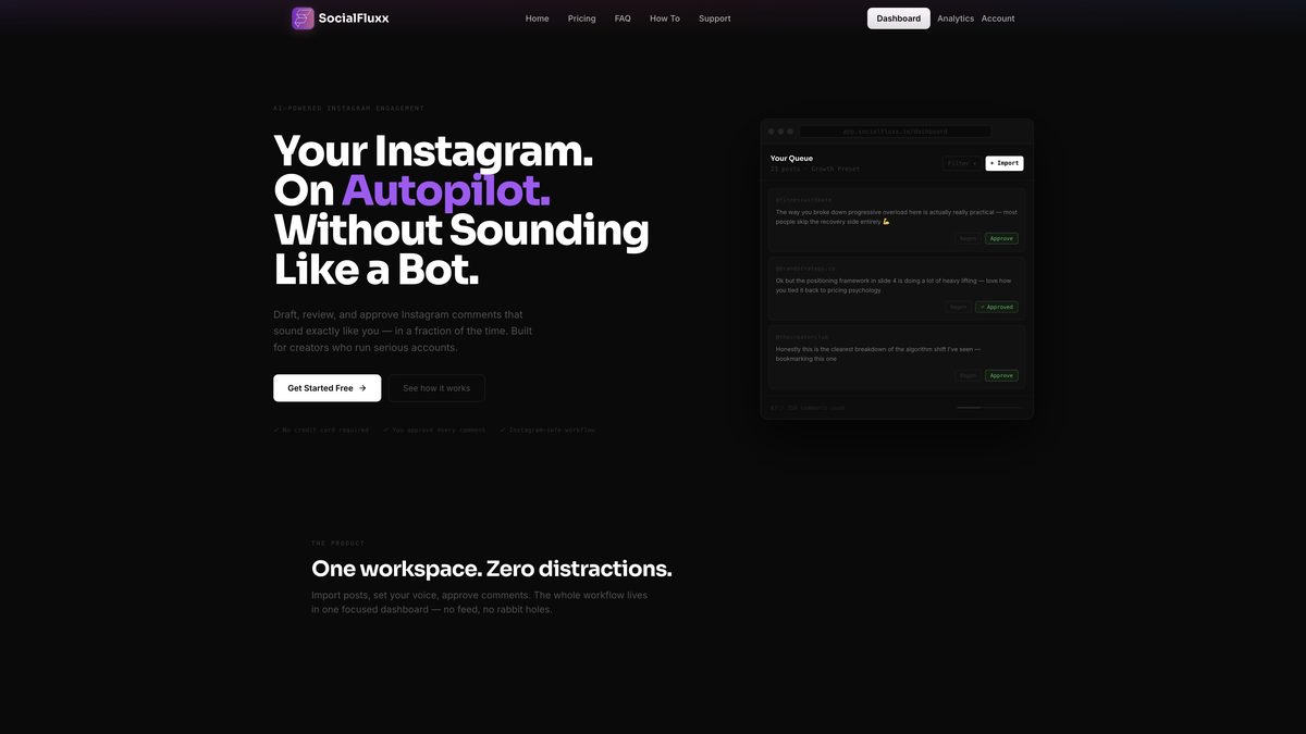 SocialFluxx — AI engagement system